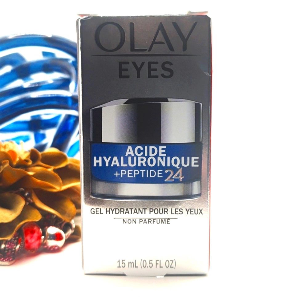NWT OLAY EYES HYALURONIC+PEPTIDE 24 HYDRATING EYE GEL - Picture 4 of 6